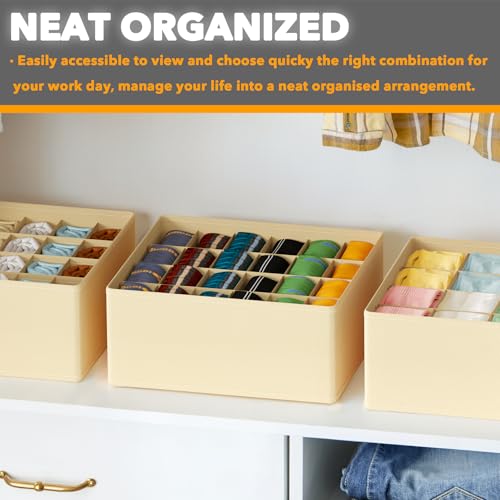 Sock Drawer Organizer Divider 3 Pack