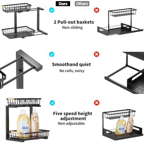 Under Sink Organizer (2 Pack)