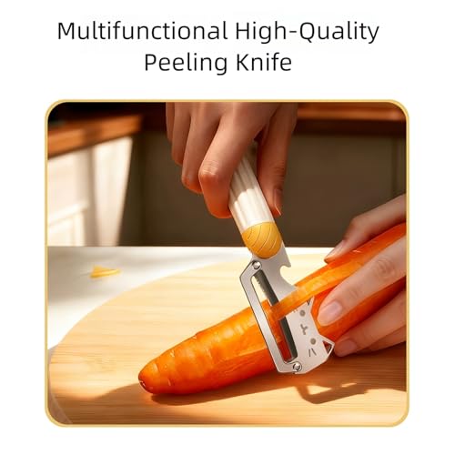 Vegetable Peeler Ergonomic Handle stainless steel Blade for Potato (Standard / Silver/White /Yellow)