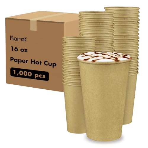 16z Kraft Paper Coffee Cups [1 (16 OZ / Kraft)