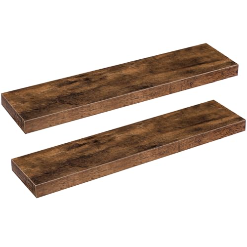 Floating Shelves for Wall (Rustic Brown / 31.5 Inches)