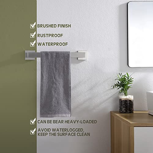 12 Inch Single Towel Bar (Brushed Steel / 12-Inch)