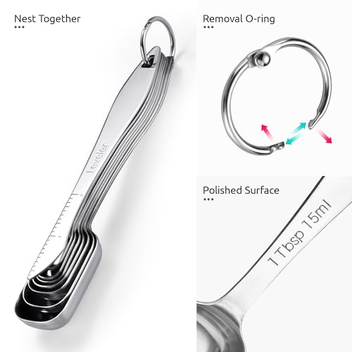Narrow Square Measuring Spoons (6.6in)