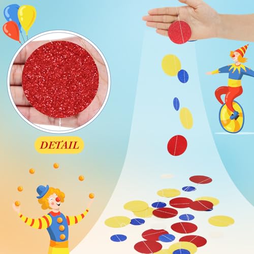 10 Pieces Dot Garland Banner Hanging (Red,blue,yellow)