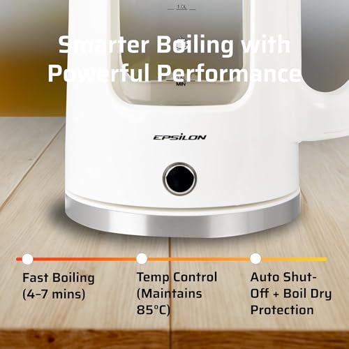 1.7L Glass Electric Kettle (EK White Vented)