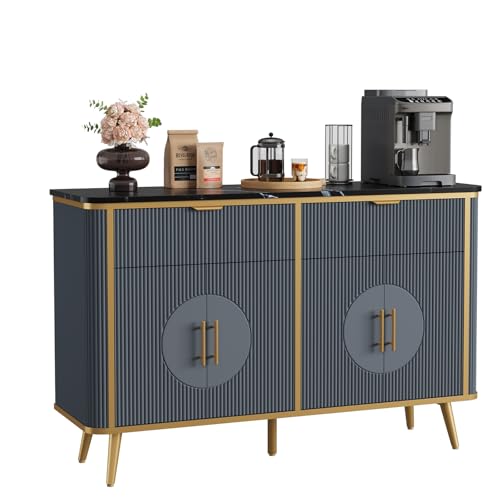 47.2" Buffet Storage Cabinet (Navy Blue-2draws)
