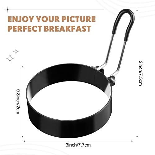12 Pcs Egg Rings for Griddle Nonstick Pancake Mold