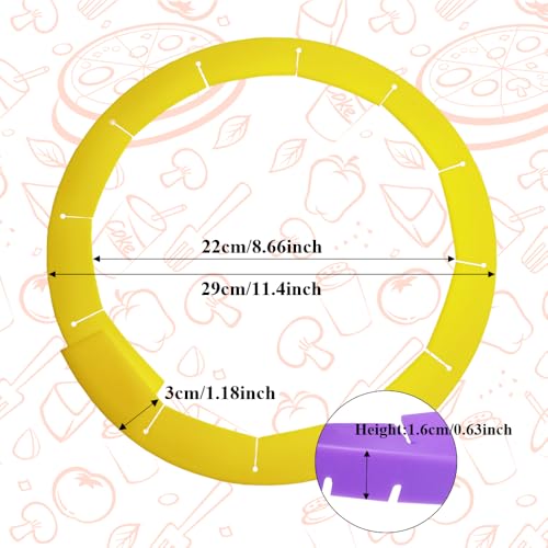 Adjustable Pie Crust Shield (Yellow)