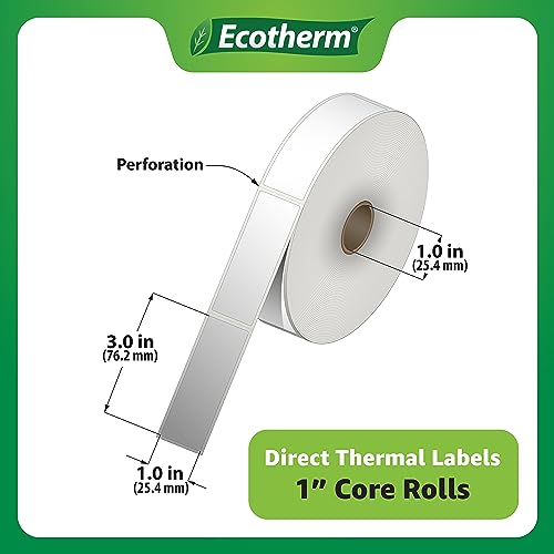 1" x 3" Thermal Labels (1 x 3 White - 5040 Labels)