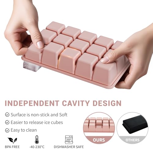 Silicone Ice Cube Tray 3 Pack (3 Count)