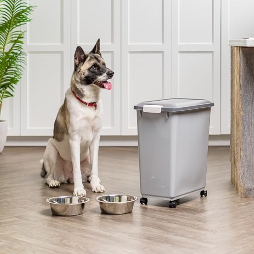 Dog Food Storage Container (40 lbs / Gray/Dark Gray)