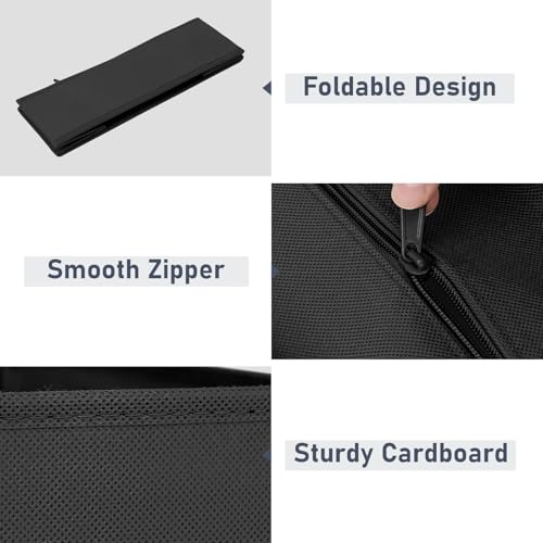 Drawer Organizer Clothes Storage (Black / 20 Pack)