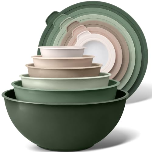 12 Piece Plastic Mixing Bowls with Leak (452.48 Count)