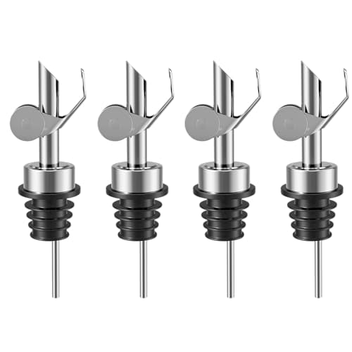 Olive Oil Dispenser Spout (4 Pack / Sliver)