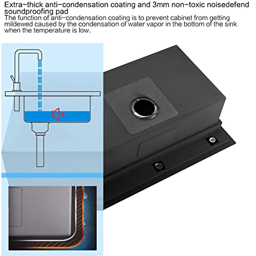 33 Inch Drop In Kitchen Sink with Faucet Combo (33"L x 22"W x 10"D / Stainless Steel （Waterfall）)