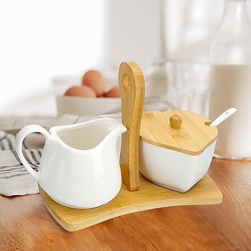 Creamer and Sugar with Carry Tray Set
