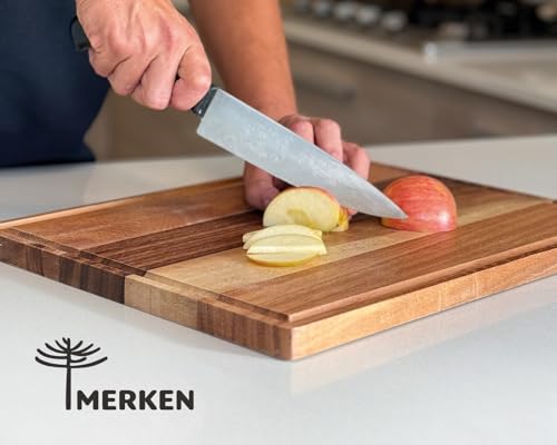 Large Acacia Wood Cutting Board (15"L x 12"W / Acacia)