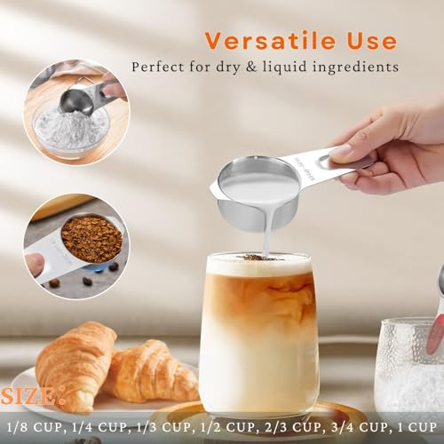 30PCS Measuring Cups and Spoons Set (Silver / 30PCS Set)