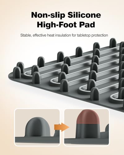 Food Warming Mat (18.5*12.8inch / Charcoal Gray)