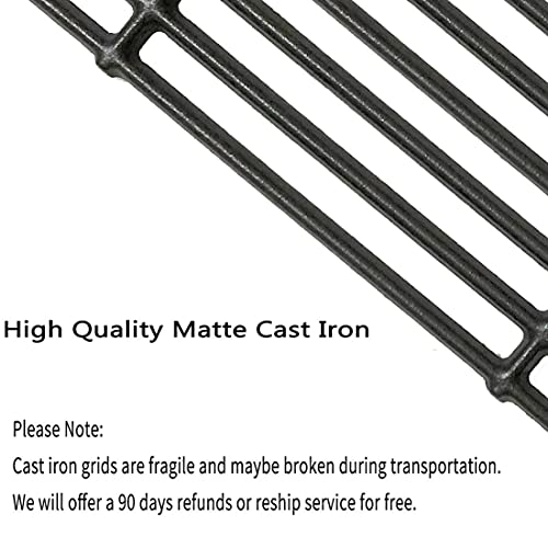 C6522C(3-Pack) 19 1/4" Cast Iron Cooking Grid Grates Replacement for Brinkmann 810-8500-S, 810-8501-S, 810-8502-S, Charmglow 720-0396, 720-0536, 720-0578, 810-8500-S (3-Pack Cast Iron)