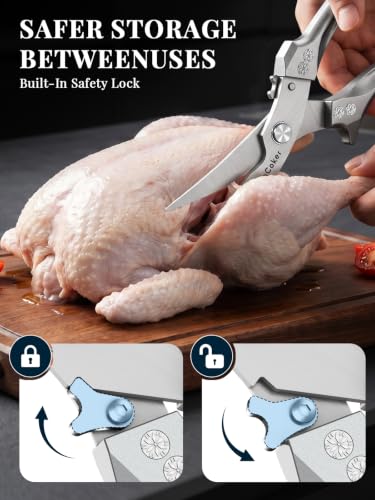 Heavy Duty Poultry Shears (Aluminum Handle Poultry Shears)
