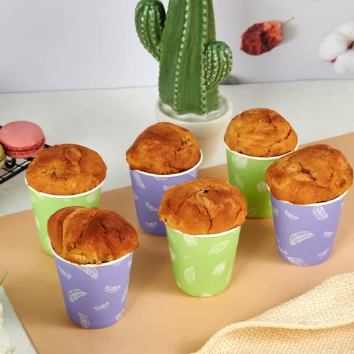 5 oz Paper Cups (5OZ-purple&green)