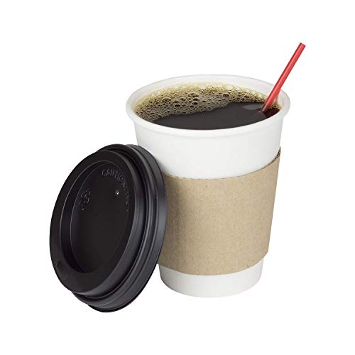 8 oz Paper Coffee Cup [1 (8 OZ / White)