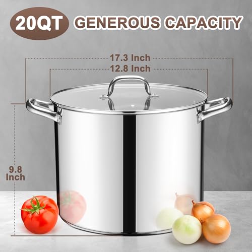 20 Qt Large Stock Canning Pot