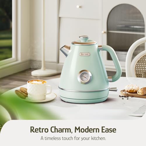 Retro Electric Kettle (Mint Green)