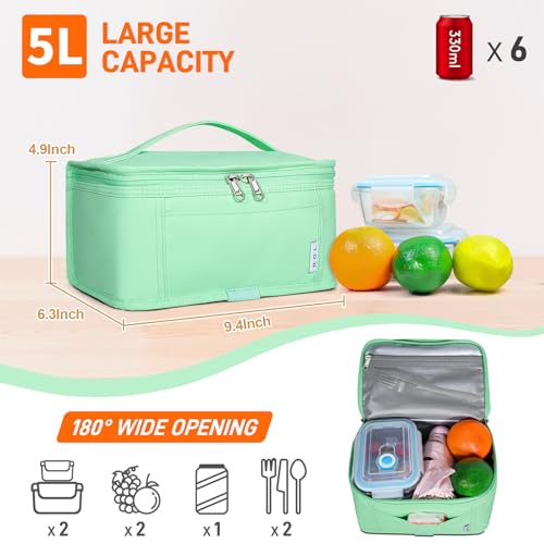 NOL Small Lunch Bag Mini Lunch Box Insulated Lunch Bag for Men