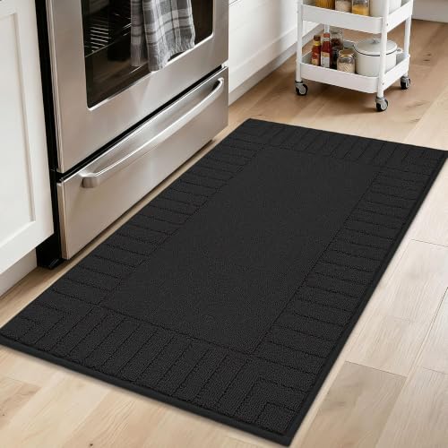 Kitchen Rugs 24"x35" (Black / 24" X 35" (Rectangular))
