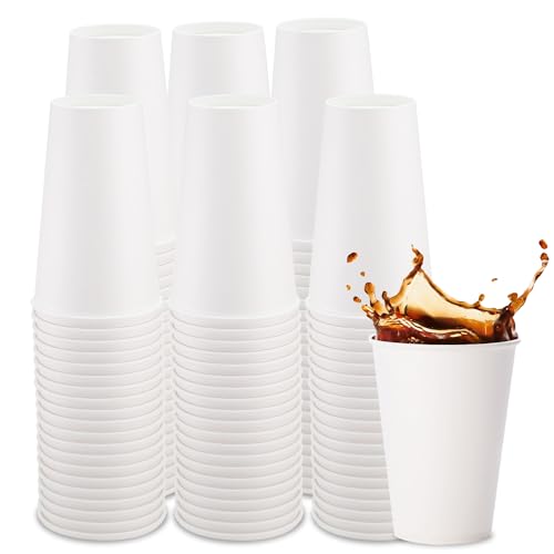 Coffee Cups 16 oz [300 Pack] Disposable Paper Cups for Hot or Iced Coffee Cup (16 oz)