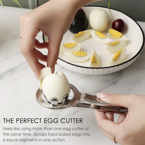 Best Utensils Stainless Steel Egg Slicer Wedger Cutter
