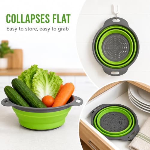 2 Piece Collapsible Colander Set (2 Count)