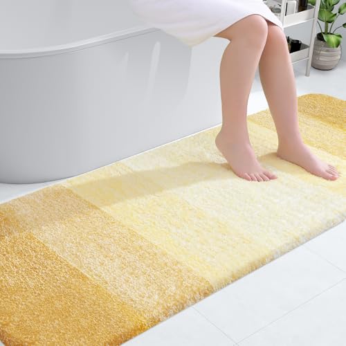 Bathroom Runner Rug 70x24 (70" X 24" / Light Yellow)