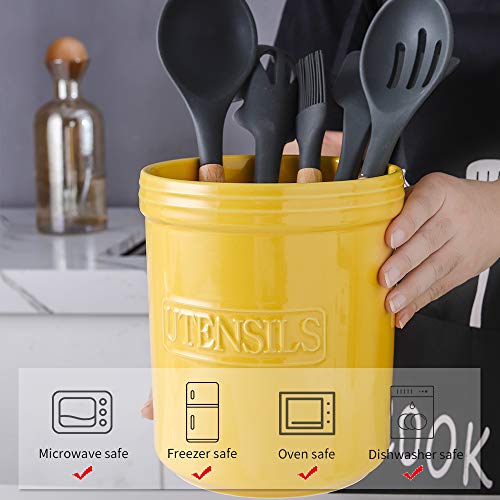 Cooking Utensil Holder (Yellow)