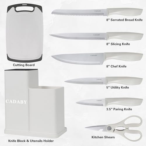 19PCS White Kitchen Cooking Utensils Set Kitchen Tools Set (White)