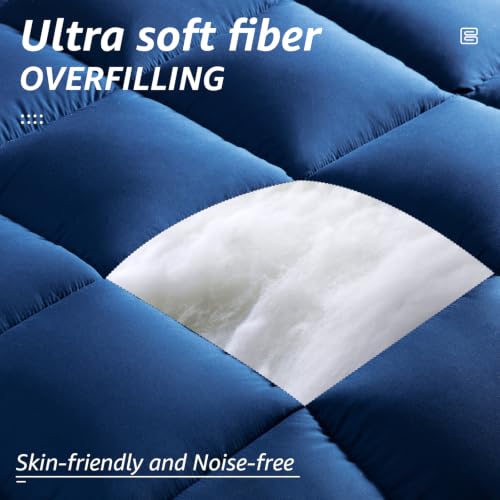 All Season King Size Bed Comforter (Navy / King（90*102）)