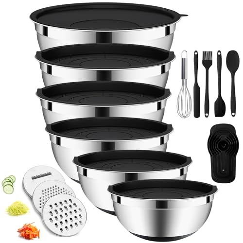 Mixing Bowls Set with Airtight Lids (4.36 Count)