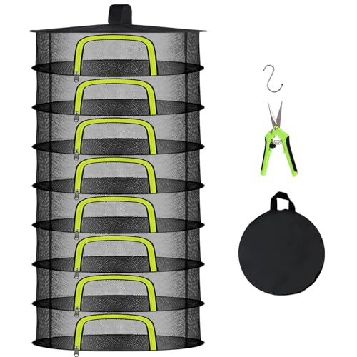 Doacpr 8 Layer Hanging Herb Drying Rack