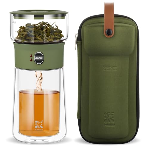 Modern Glass Infuser Teapot (05-Army Green / 9oz)