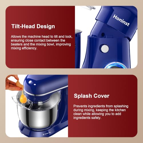 4QT Electric Stand Mixer (Sapphire Blue)