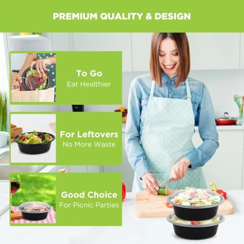 Meal Prep Containers (50pack24oz bowls)