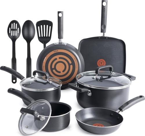 Signature Nonstick Pots and Pans Set 12 Piece (Nonstick Onyx / 12-Piece)