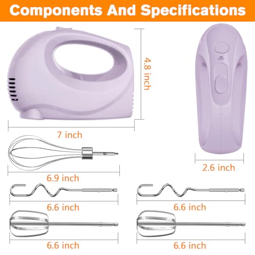 Handmixer Electric Handheld (Violet)