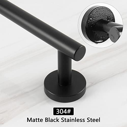 Bath Towel Bar (Matte Black / 26 Inch)