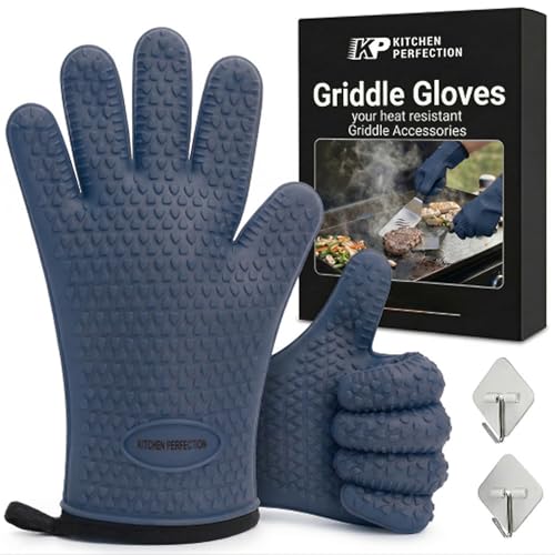 XL Silicone Griddle Gloves (Classic Navy / X-Large)