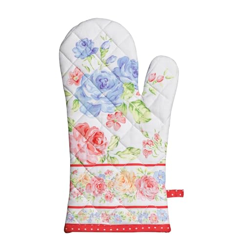 Maison d'Hermine Oven Gloves 100% Cotton Oven Mitt (006 - Vintage Floral / 7.5" x 13" (Oven Mitt))