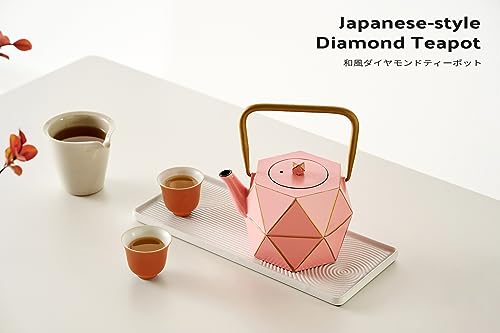 Cast Iron Teapot (30 oz / Pink Diamond)