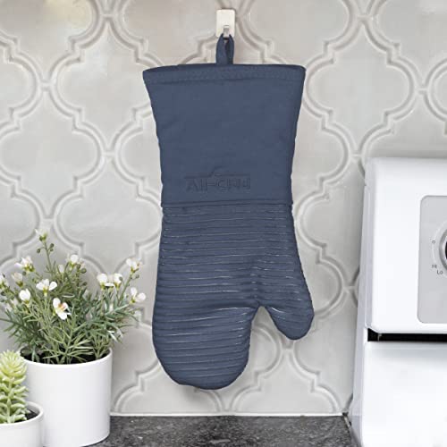 Premium Silicone Oven Mitts (Indigo / 2 Pack)